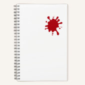 Carnet Tomato Red Splash Custom Notebook (Recto)