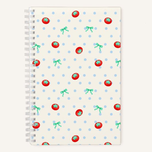 Carnet Tomato Ribbon Dot Ivory (Recto)