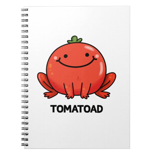 Carnet Tomatoad Drôle de Crapaud Tomate Jeu de mots (Devant)
