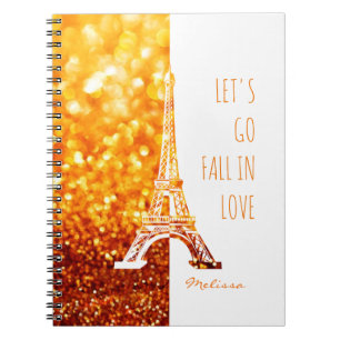 Carnet Tomber amoureux Paris Tour Eiffel romantique