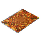 Carnet Tons Abstraits orange, marron et vert (Côté gauche)