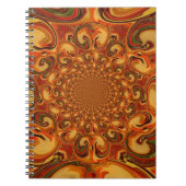 Carnet Tons Abstraits orange, marron et vert (Devant)