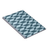 Carnet Tons Bleus Gras Deux Tons Flèche Chevron (Côté Droit)