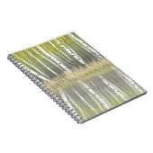 Carnet "Tons D'Argent" Bouleau Argent Reflète moderne (Côté Droit)