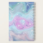 Carnet Tons de Bleu et de Violet avec Parties scintillant (Verso)