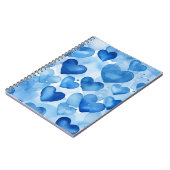 CARNET TONS DE COULEURS D'EAU BLEU VALENTINE (Côté gauche)
