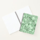 CARNET TONS DE DIAMONDE VERT SHIMMER PLAID (Intérieur)