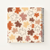 Carnet Tons de la terre l'automne de l'érable design feui (Dos)