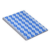 Carnet Tons de motif de diamant bleu (Côté Droit)