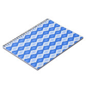 Carnet Tons de motif de diamant bleu (Côté gauche)