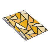 Carnet Tons de motif en vitrail jaune (Côté Droit)