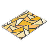 Carnet Tons de motif en vitrail jaune (Côté gauche)