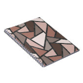Carnet Tons de motif en vitrail marron (Côté Droit)