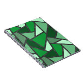 Carnet Tons de motif en vitrail vert (Côté Droit)