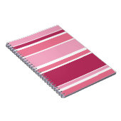 Carnet Tons de rayures roses (Côté Droit)