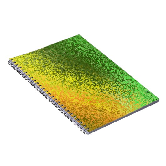 Carnet Tons de spirale jaune et verte (Côté Droit)