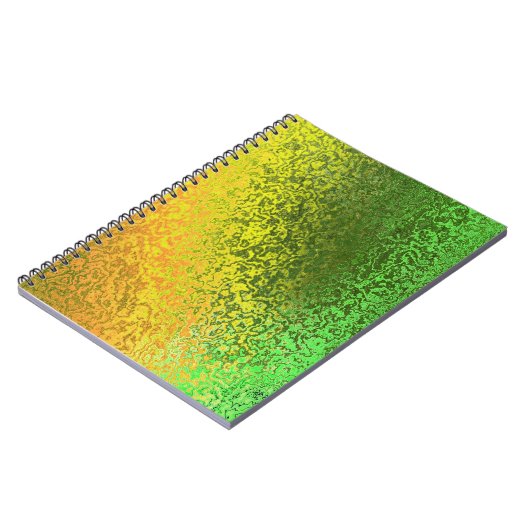 Carnet Tons de spirale jaune et verte (Côté gauche)