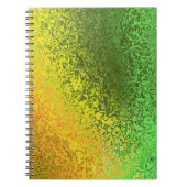 Carnet Tons de spirale jaune et verte (Devant)