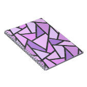 Carnet Tons du motif en vitrail lilas (Côté Droit)