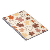 Carnet Tons terreux de la feuille d'érable d'automne acti (Côté Droit)