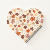 Carnet Tons terreux de la feuille d'érable d'automne acti (Dos)