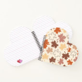 Carnet Tons terreux de la feuille d'érable d'automne acti (Intérieur)