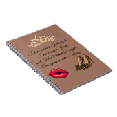 Carnet Too Glam To Care – Chic Quote (Côté Droit)