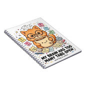 Carnet Too Many Tabs - Funny Cat Notebook (Côté Droit)