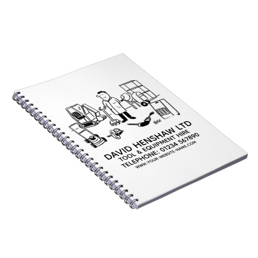 Carnet Tool & Equipment Hire Notebook (Côté Droit)