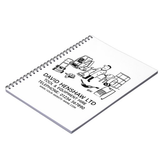 Carnet Tool & Equipment Hire Notebook (Côté gauche)