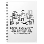 Carnet Tool & Equipment Hire Notebook (Devant)