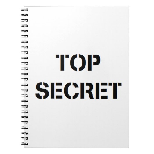 Carnet top secret (Devant)