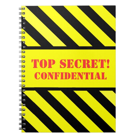Carnet top secret - confidentiel (Devant)