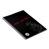 Carnet TOP SECRET Spy Theme (Côté Droit)