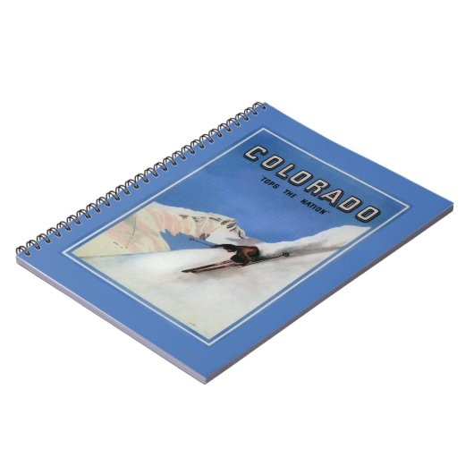 Carnet Top the Nation - Affiche promotionnelle sur le ski (Côté gauche)