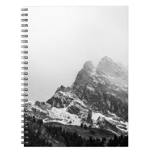 CARNET TOP VIEW OF SNOWY MOUNTAIN (Devant)