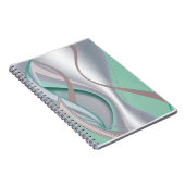 Carnet Tornade Abstraite à la menthe de chocolat (Côté Droit)