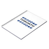 Carnet Toronto Aloha Bands bleu clair (Côté gauche)