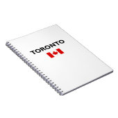 Carnet Toronto Canada Drapeau canadien Couleur claire (Côté Droit)