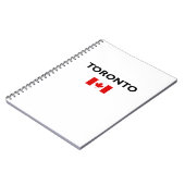 Carnet Toronto Canada Drapeau canadien Couleur claire (Côté gauche)