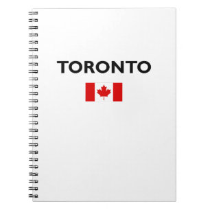 Carnet Toronto Canada Drapeau canadien Couleur claire