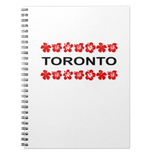 Carnet Toronto Red Aloha Bands couleur claire