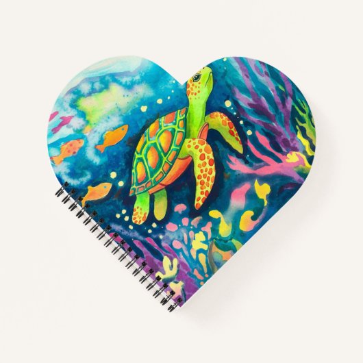 Carnet Tortue à peinture (Devant)