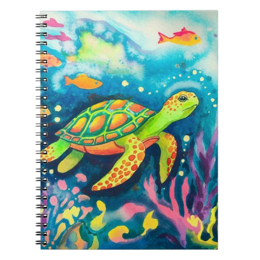 Carnet Tortue à peinture (Devant)