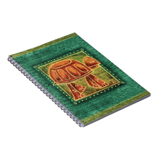 Carnet Tortue de désert au pastel d'huile (Côté Droit)