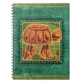 Carnet Tortue de désert au pastel d'huile (Devant)