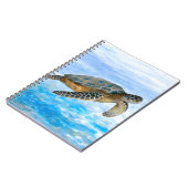 Carnet Tortue de mer 1 eau bleue (Côté gauche)