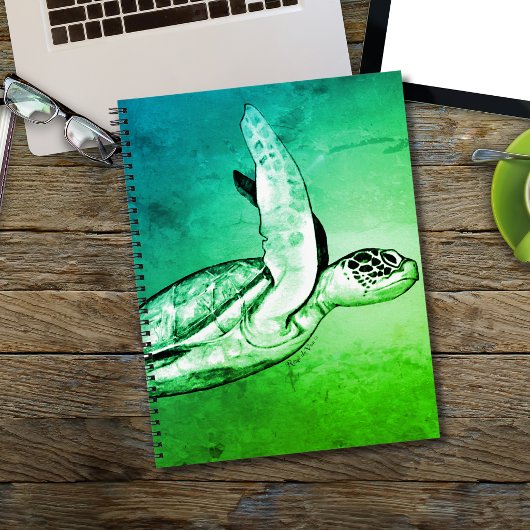 Carnet Tortue de mer Art original