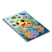 Carnet Tortue de mer bébé heureuse et mignonne (Côté Droit)