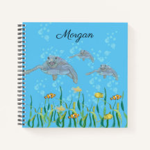 Tortue de mer Dessin original coloré Personnalisé